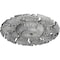 Ekena Millwork Needham Ceiling Medallion (Canopies up to 4 1/4"), 14 5/8"OD x 2 1/4"P, Ultra Pure White Crackle CM14NEUWC - alternate 3
